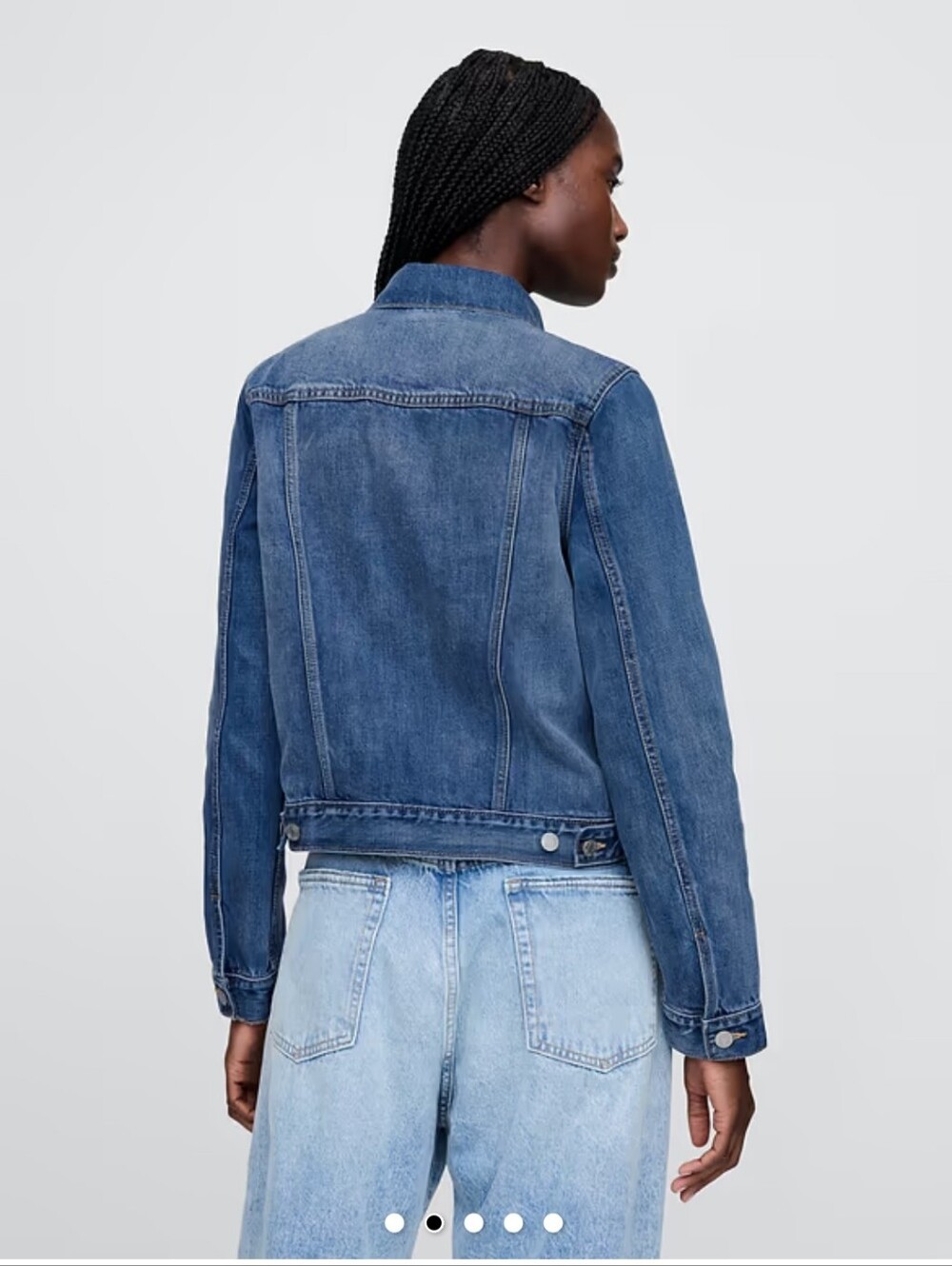 GAP Blue Denim Icon Trucker Jacket Women's Large